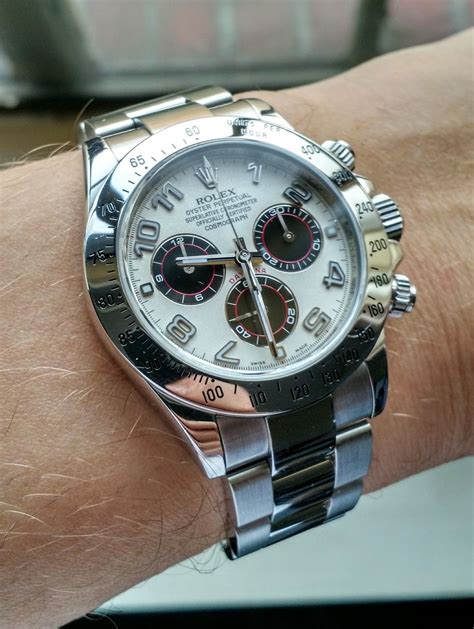 rolex daytona mit racing dial panda